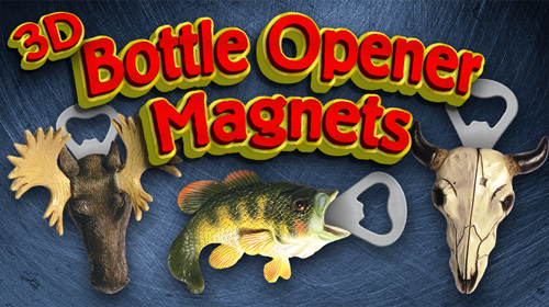 3D Bottle Opener Magnets 