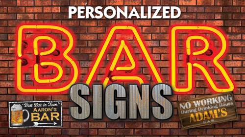 Personalized Bar Signs